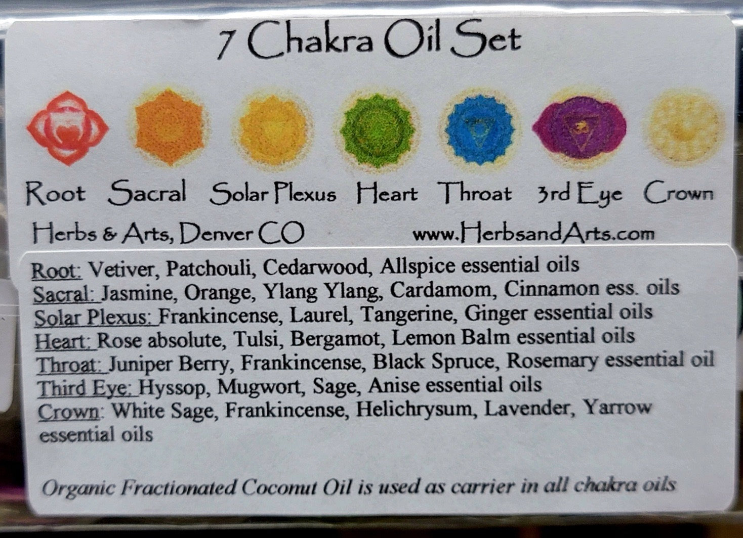 Chakra Oil Blend kit