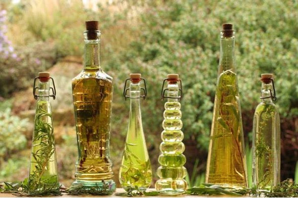 Infusing Oils in jars
