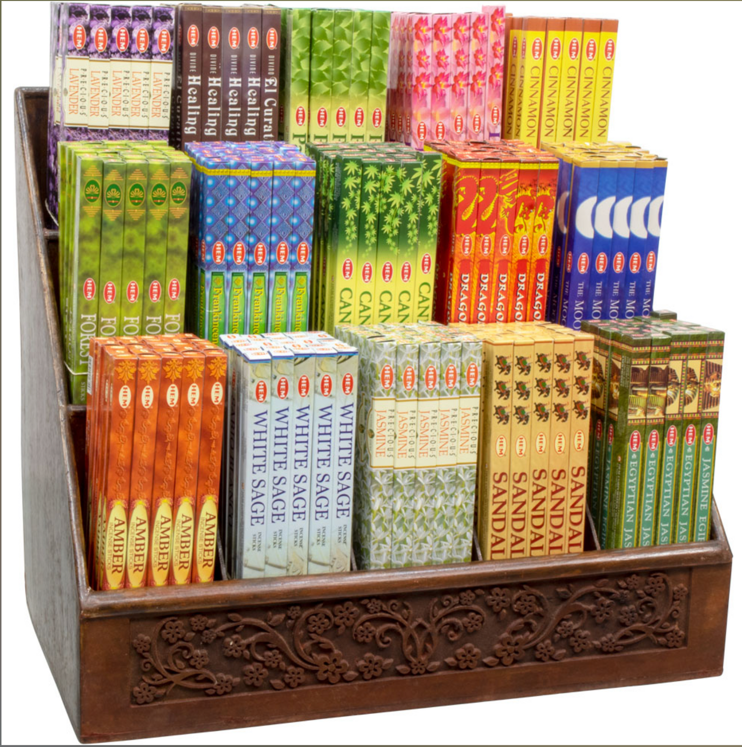 HEM Incense stick display with assorted items