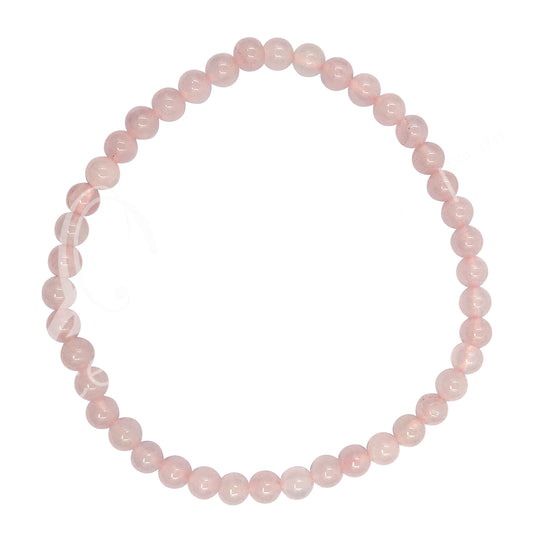 4mm rose quartz bracelet