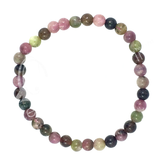 Bracelet Watermelon Tourmaline 4mm