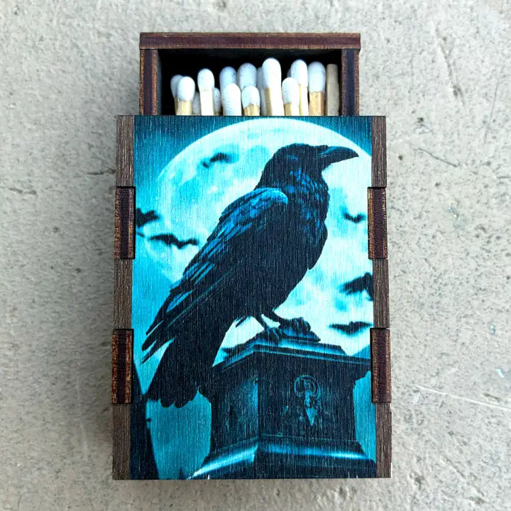 Matchbox Wooden Raven Moon