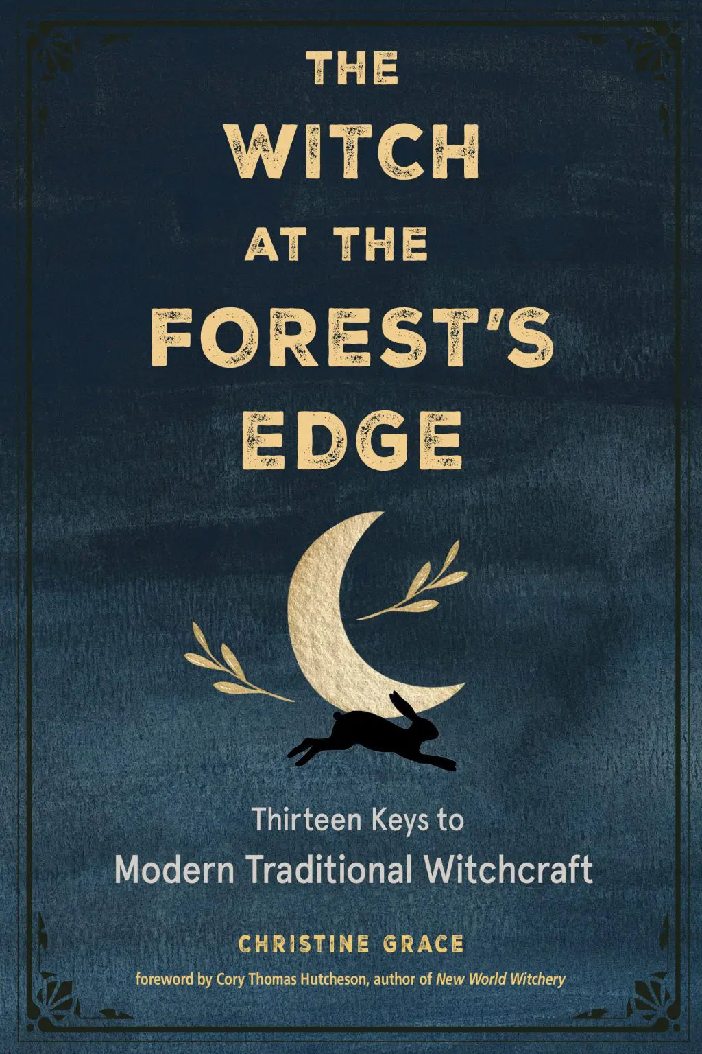 book cover showing night sky, crescent moon above a rabit