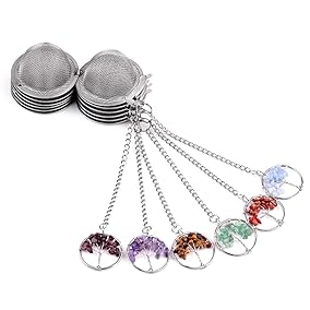 Mesh Tea Ball with Tree Charm
