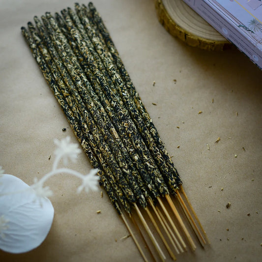 Image of a bunch of vanilla scented incense sticks
