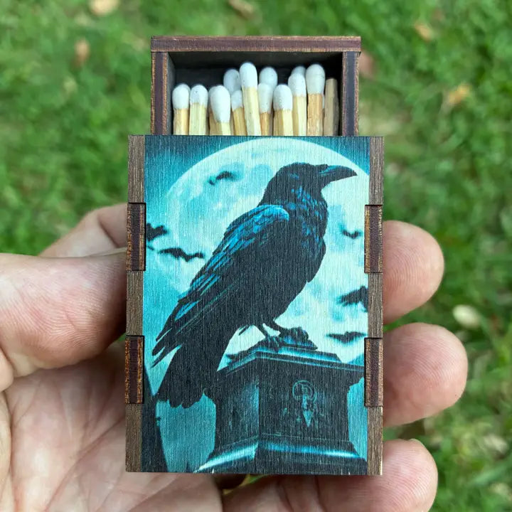 Matchbox Wooden Raven Moon