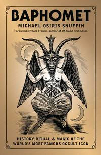 Book with image of baphomet