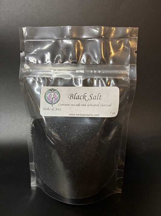 Black Salt in plastic bag