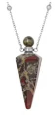 Necklace Pendulum Bottle Dragon's Blood Silver