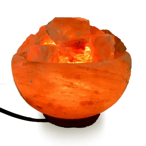 Salt Lamp Chunks in Bowl