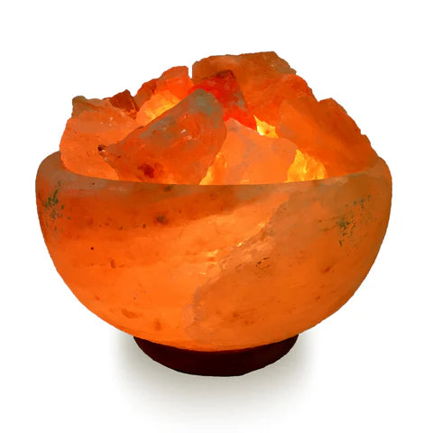 Salt Lamp Chunks in Bowl
