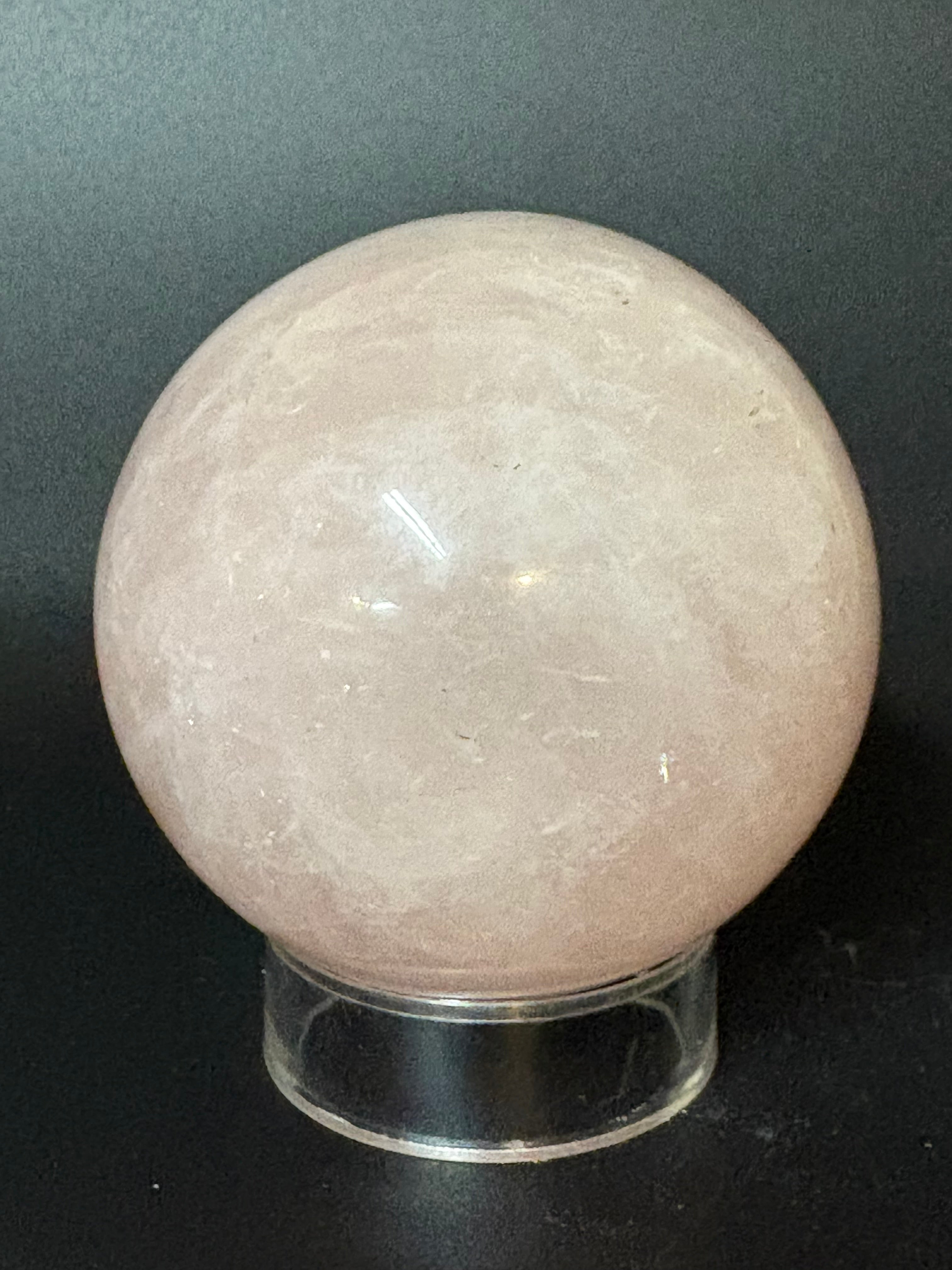 Quartz Rose Sphere – Herbs and Arts