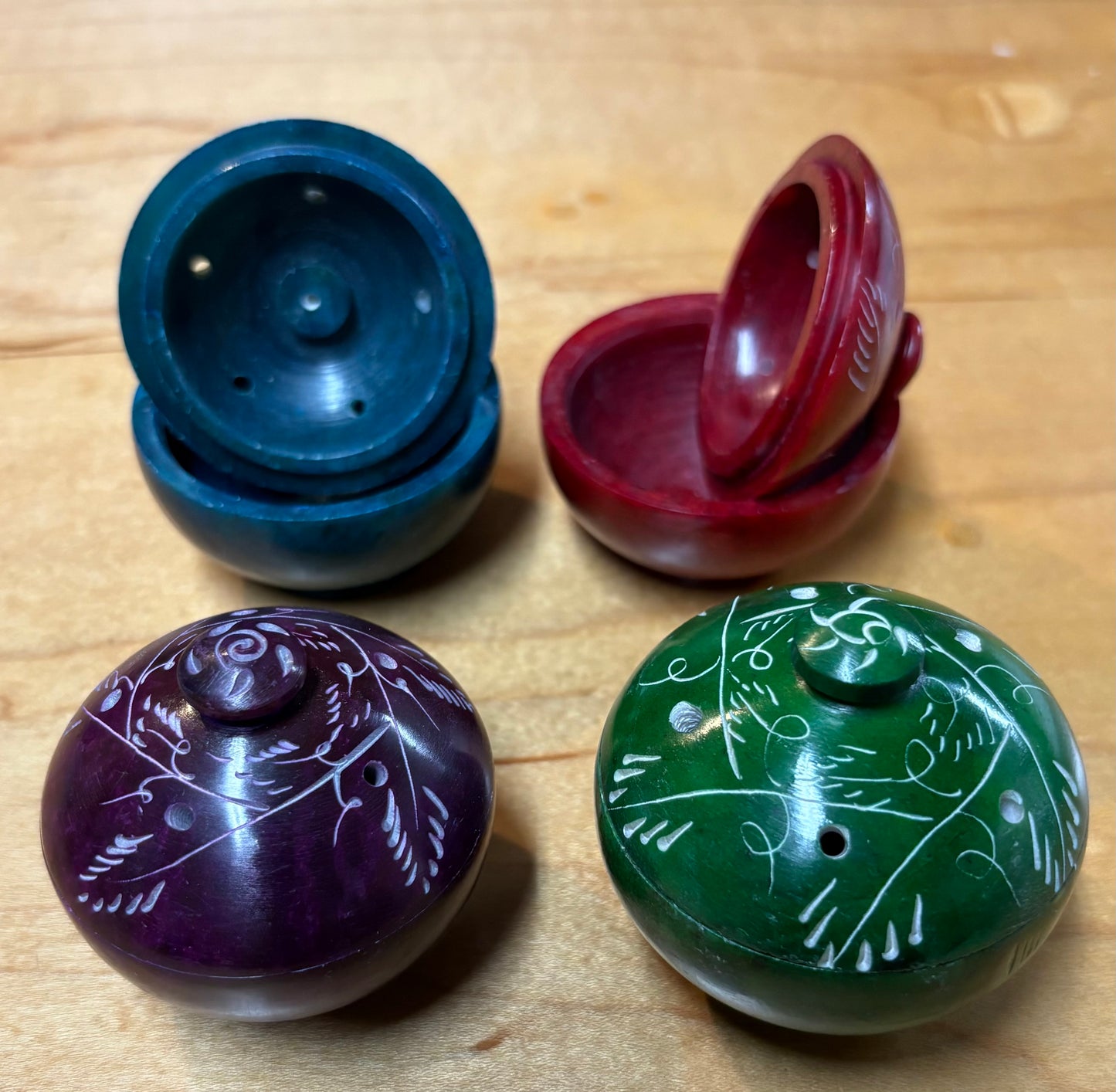 Incense Holder Soapstone 2"