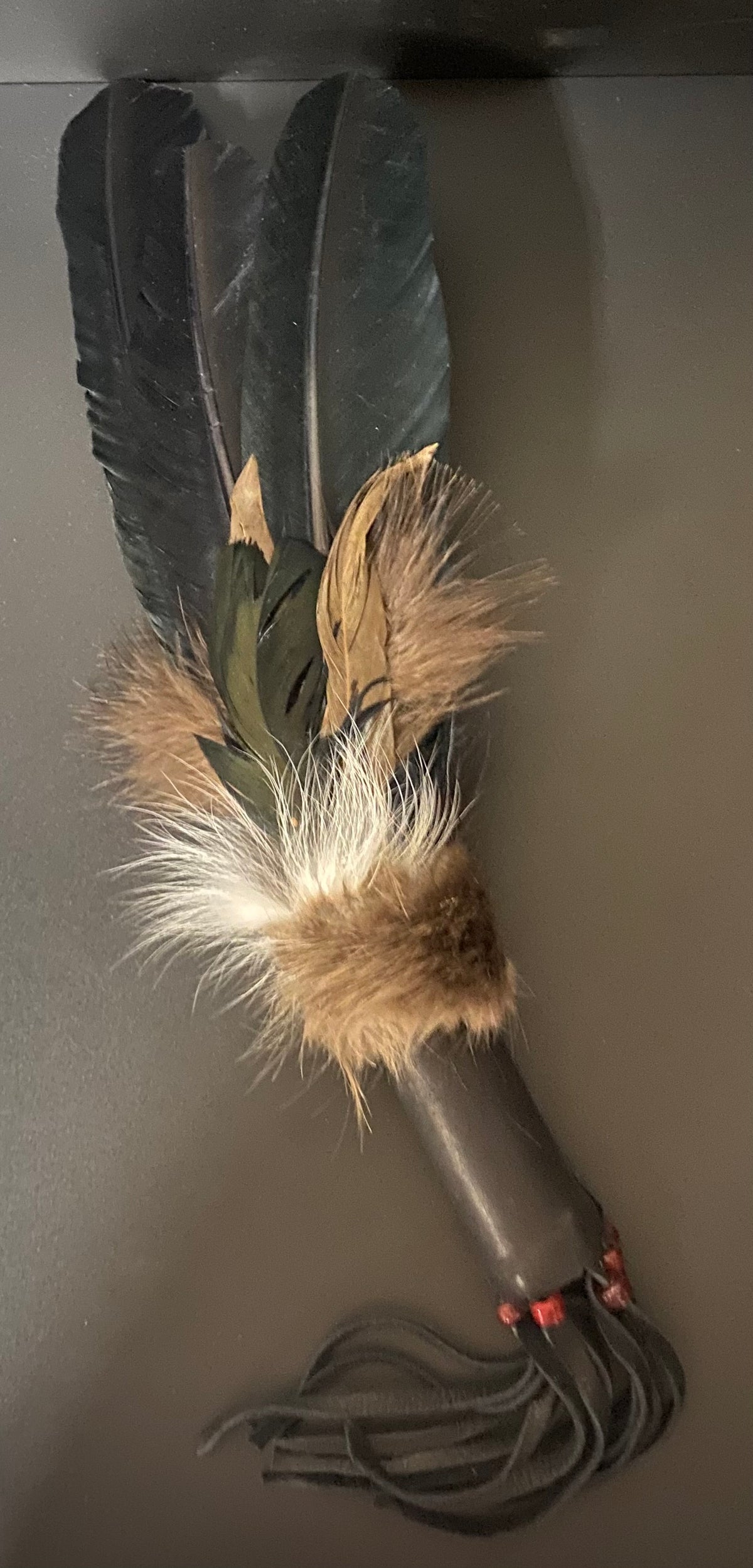 Smudge Fan Turkey Feather and Fur