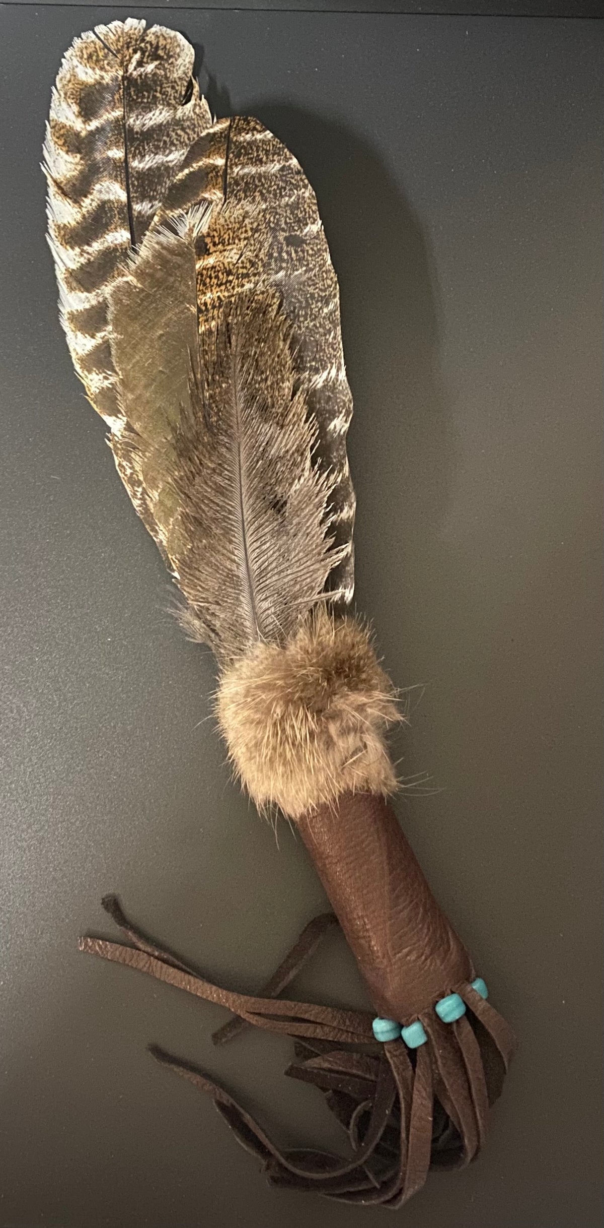 Smudge Fan Turkey Feather and Fur