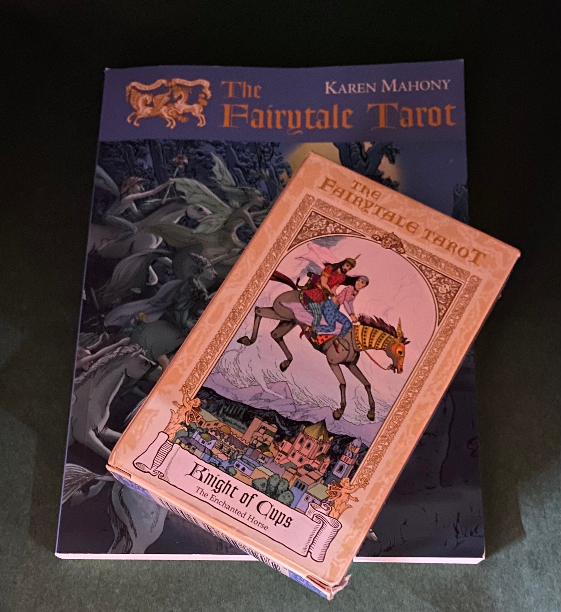 tarot deck and book