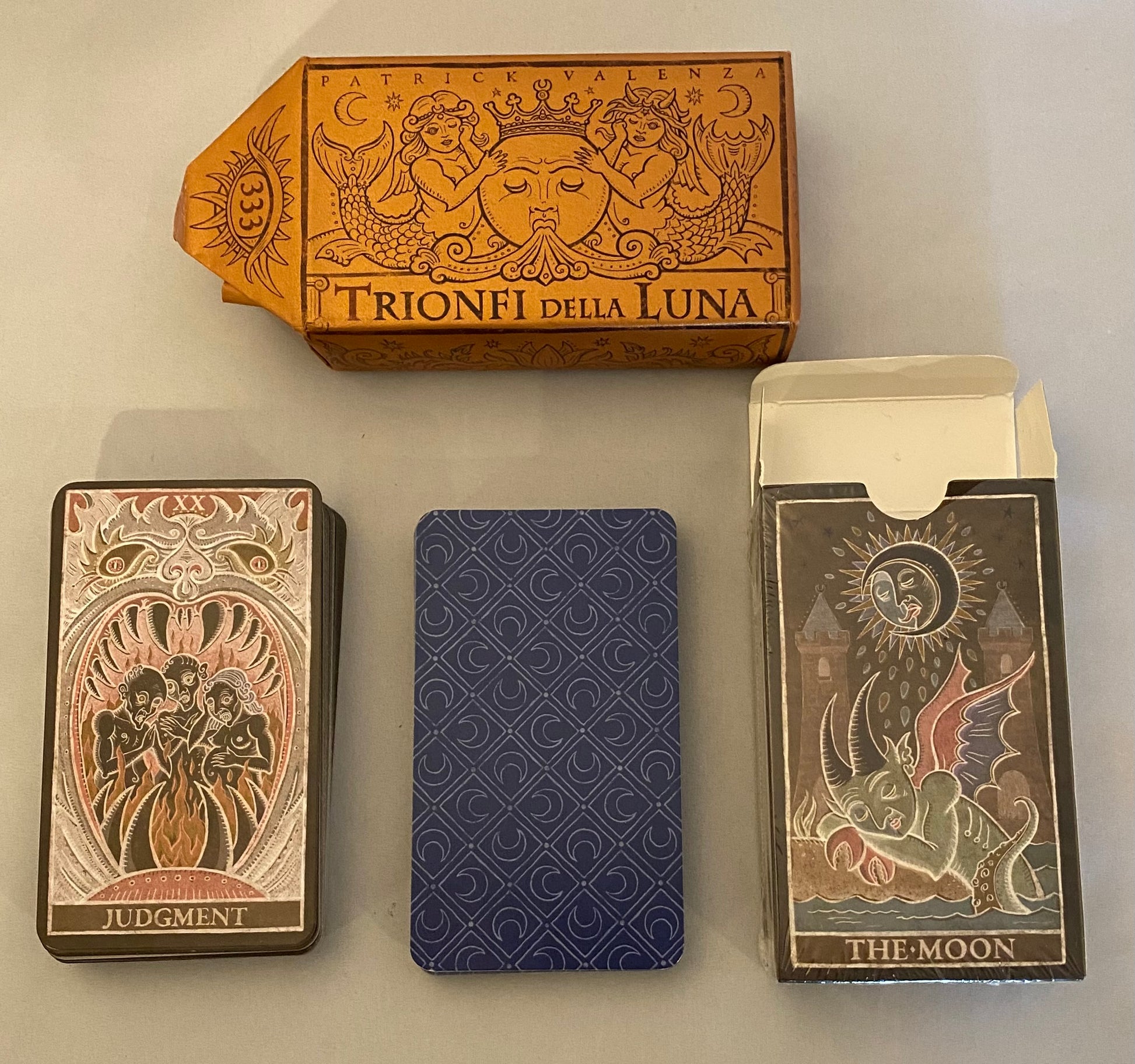 Tarot deck and box