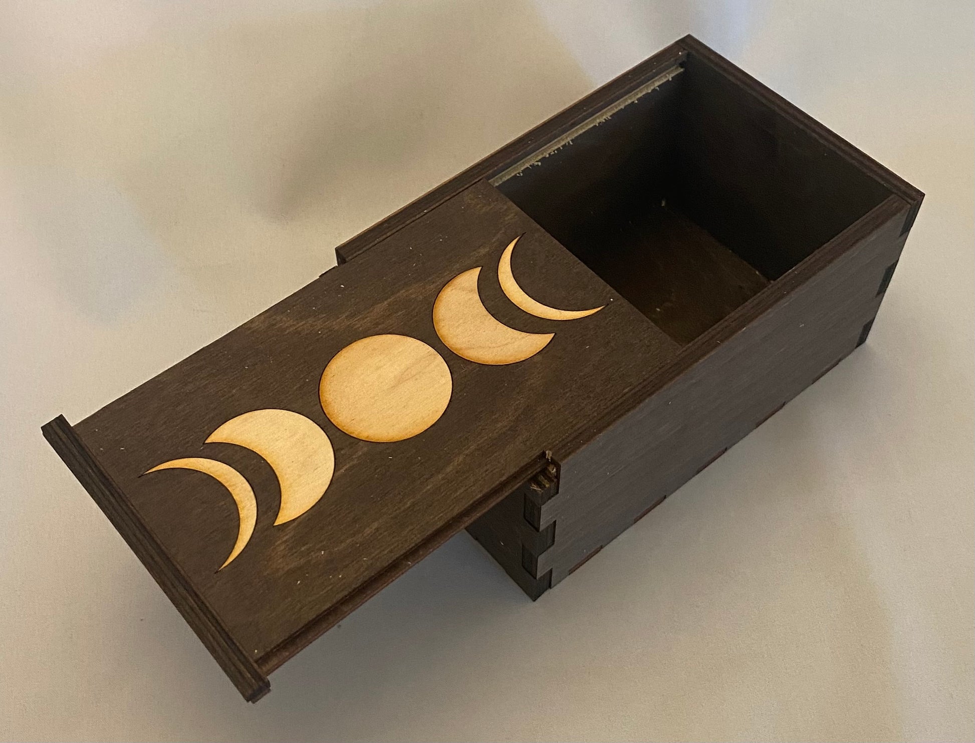 moon phase image on wood 