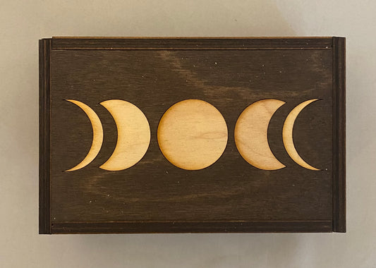 moon phase image on wood 