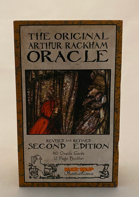 Box for 'The Original Arthur Rackham Oracle' with artwork and text on a white background