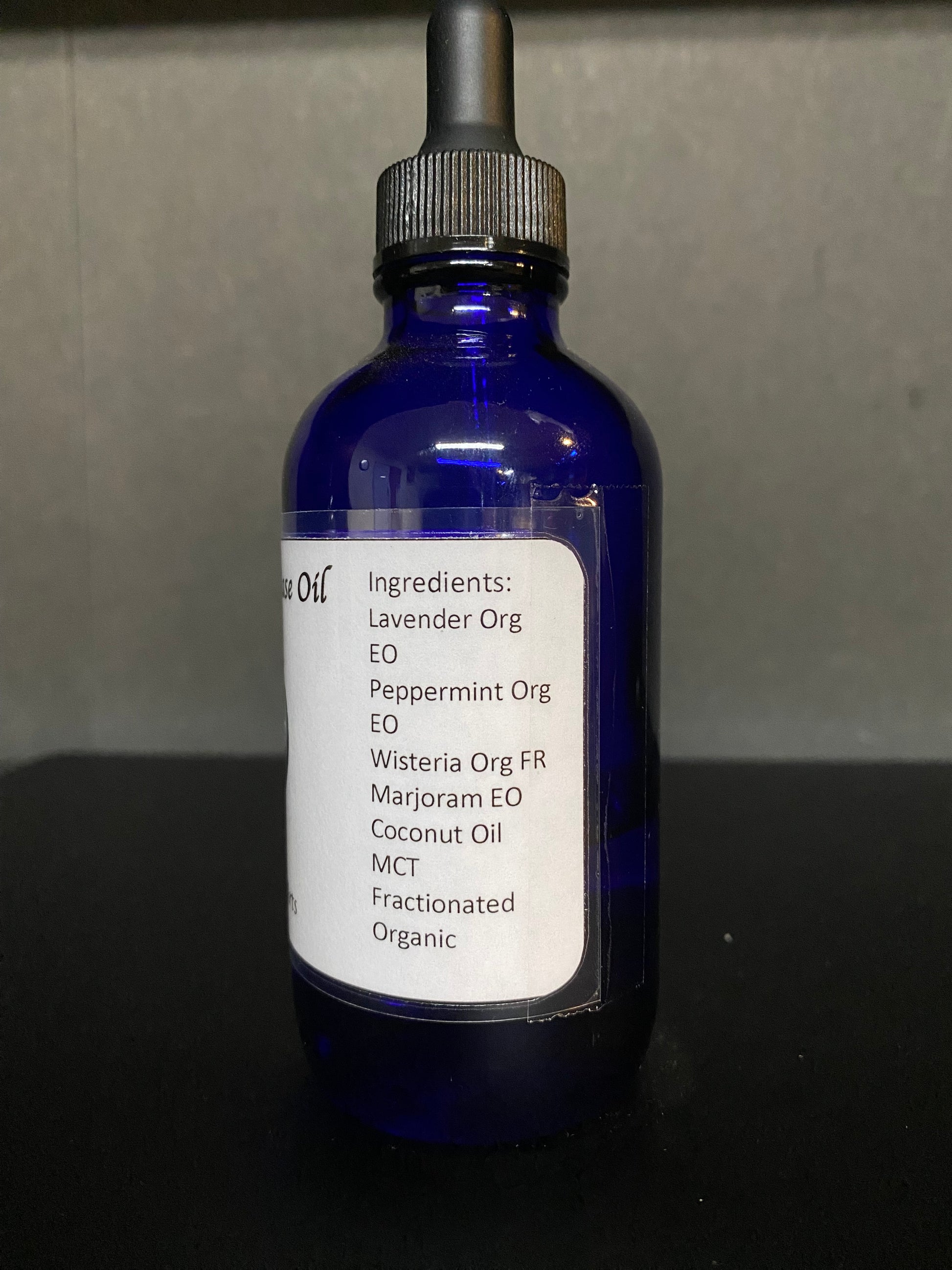 Headache Ease House Blend Oil Bottle Ingredients