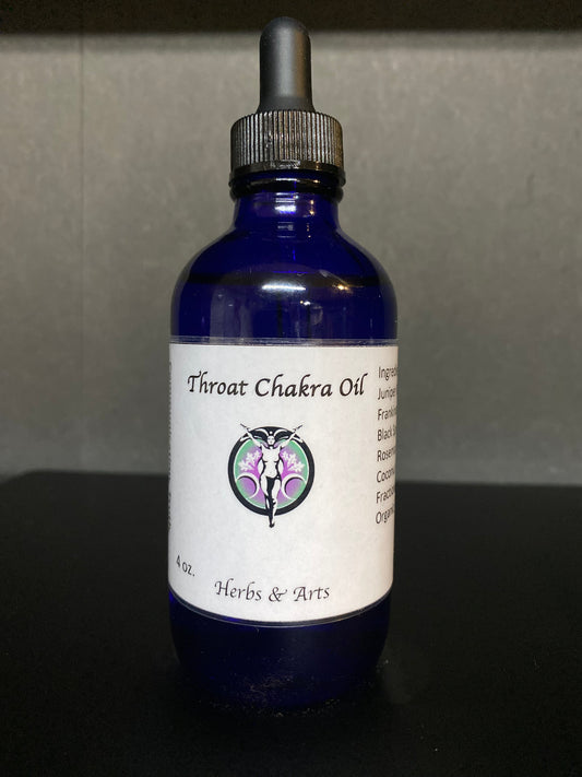 Throat Chakra House Blend Oil Bottle