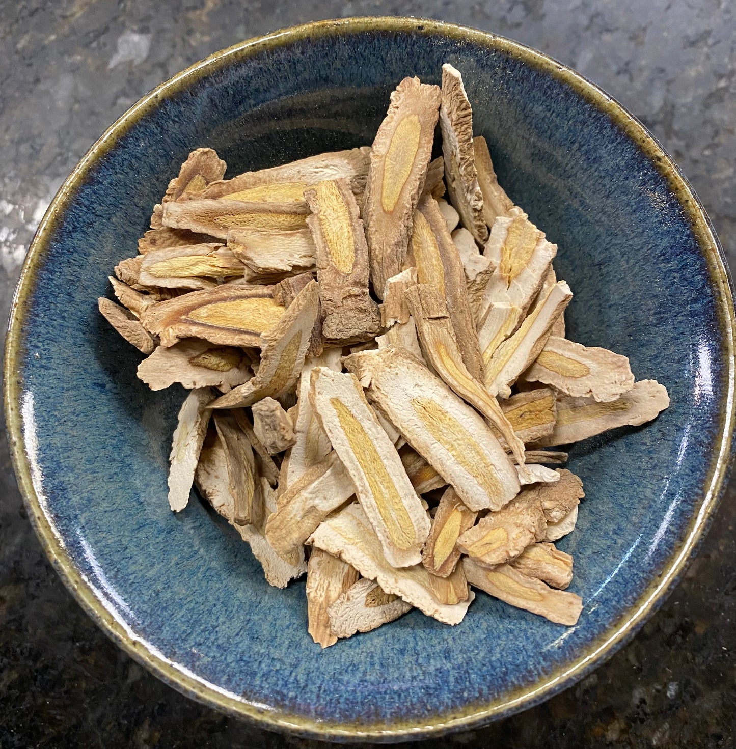 Isatis Woad Root (Ban Lan Gen) Sliced pale brown