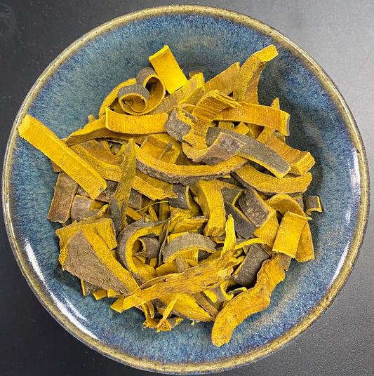 Phellodendrin (Huang Bai) Pieces yellow