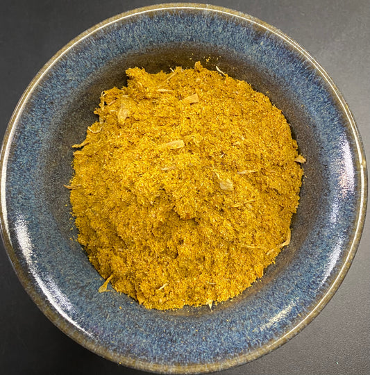 Oshun Incense yellow powder with flower petals