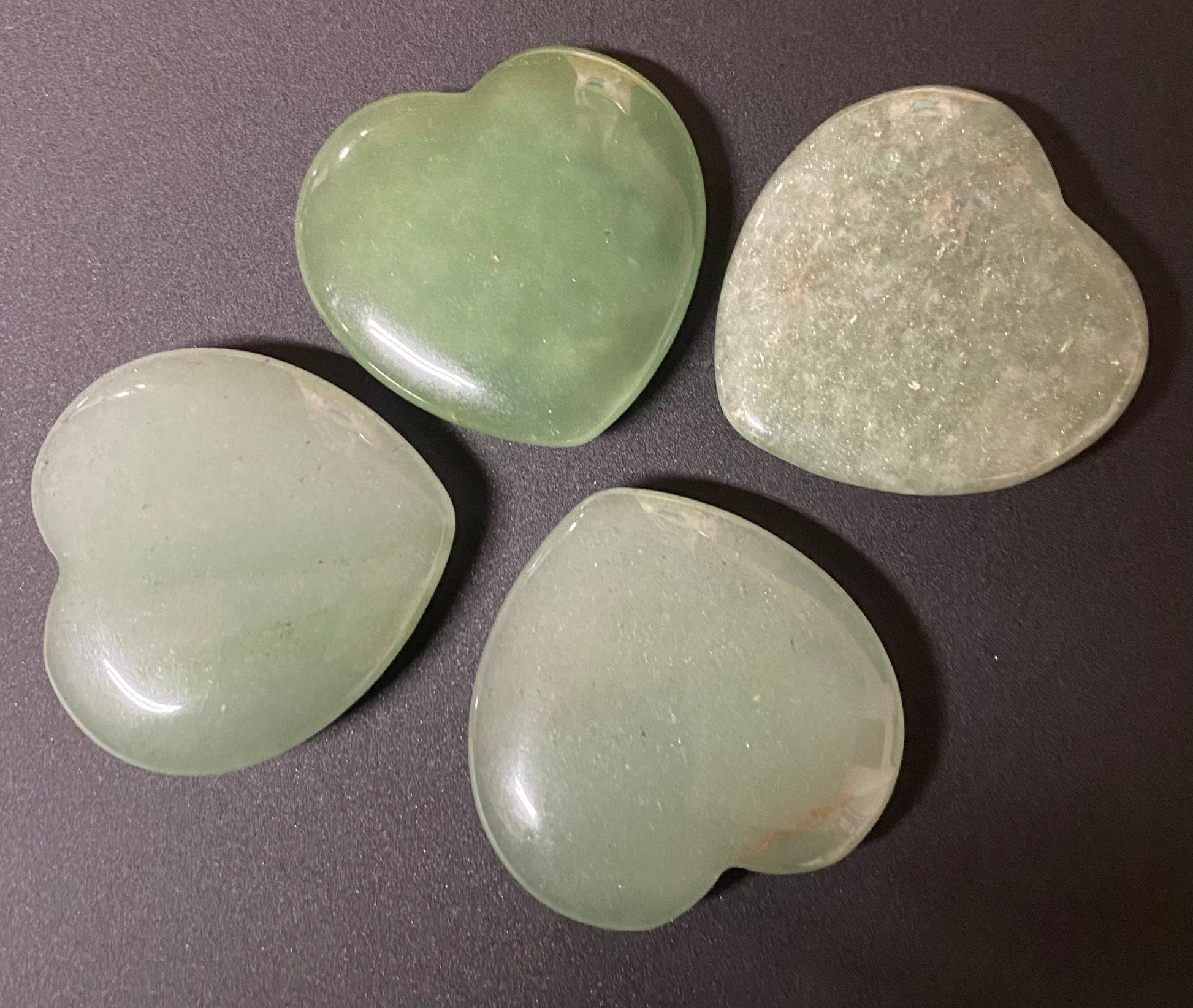 Aventurine Heart Flat 1.5 inch