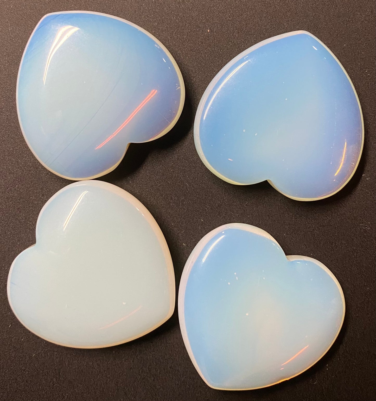 Opalite Heart Flat 1.5 inch