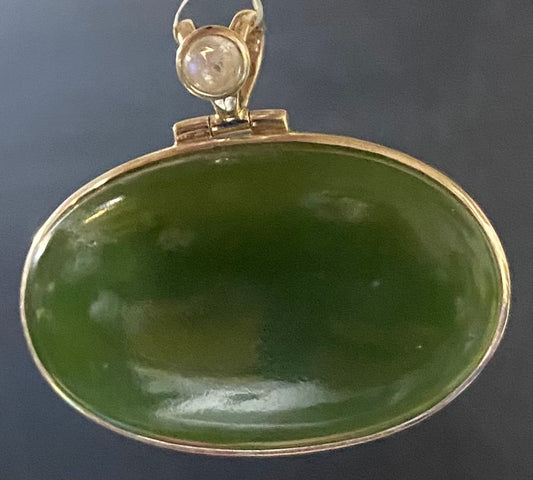 Pendant Jade & Moonstone