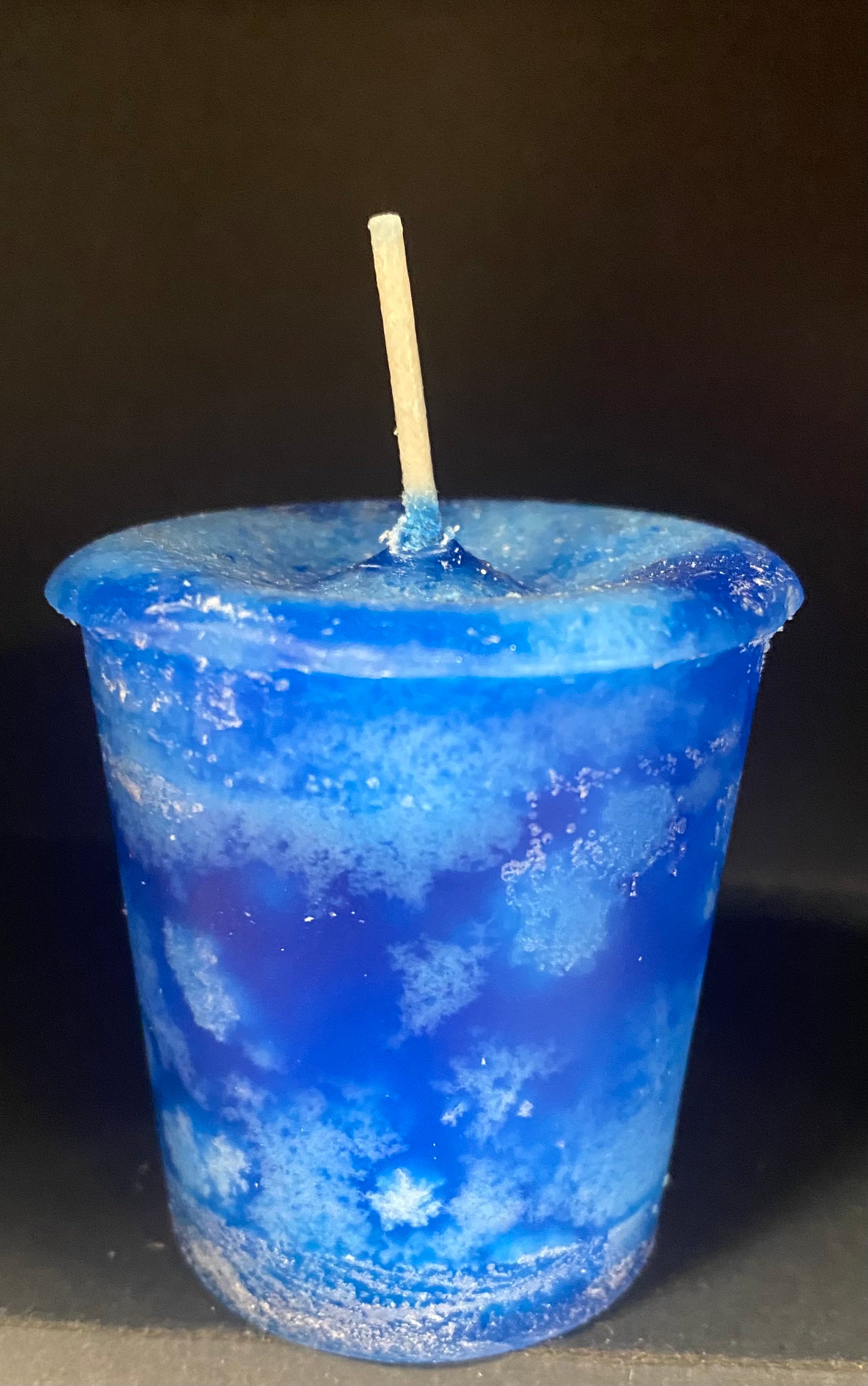 Candle Votive Good Health Royal Blue
