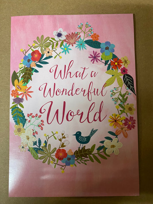 Greeting Card What a Wonderful World
