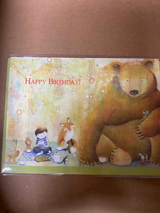 Greeting Card Happy Birthday Bear Animals