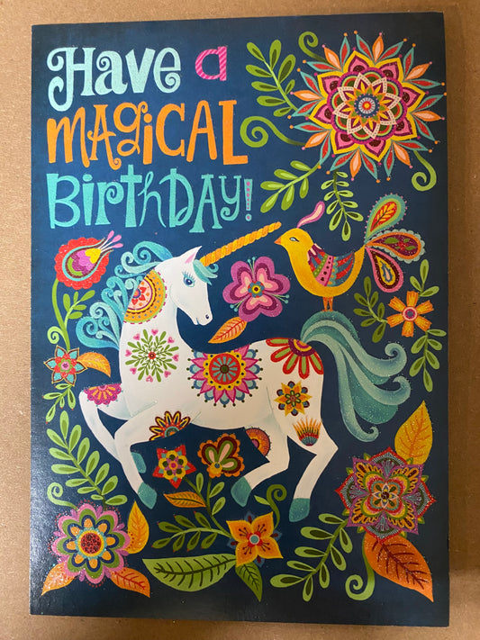 Greeting Card Have a Magical Birthday Unicorn