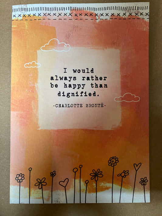 Greeting Card I Would Always Floral Orange