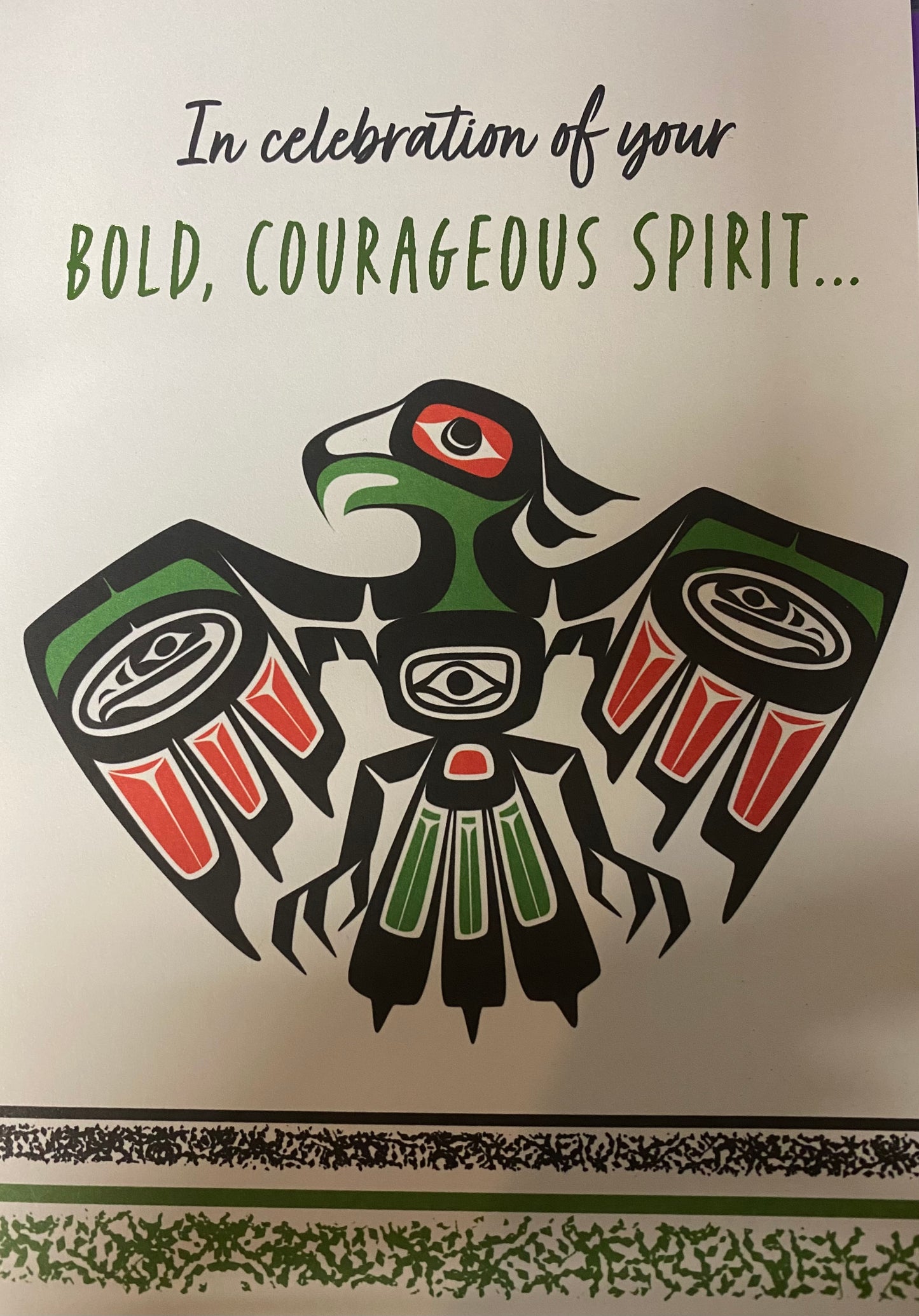 Greeting Card Courageous Spirit Birthday