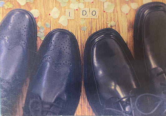 Greeting Card I Do Black shoes