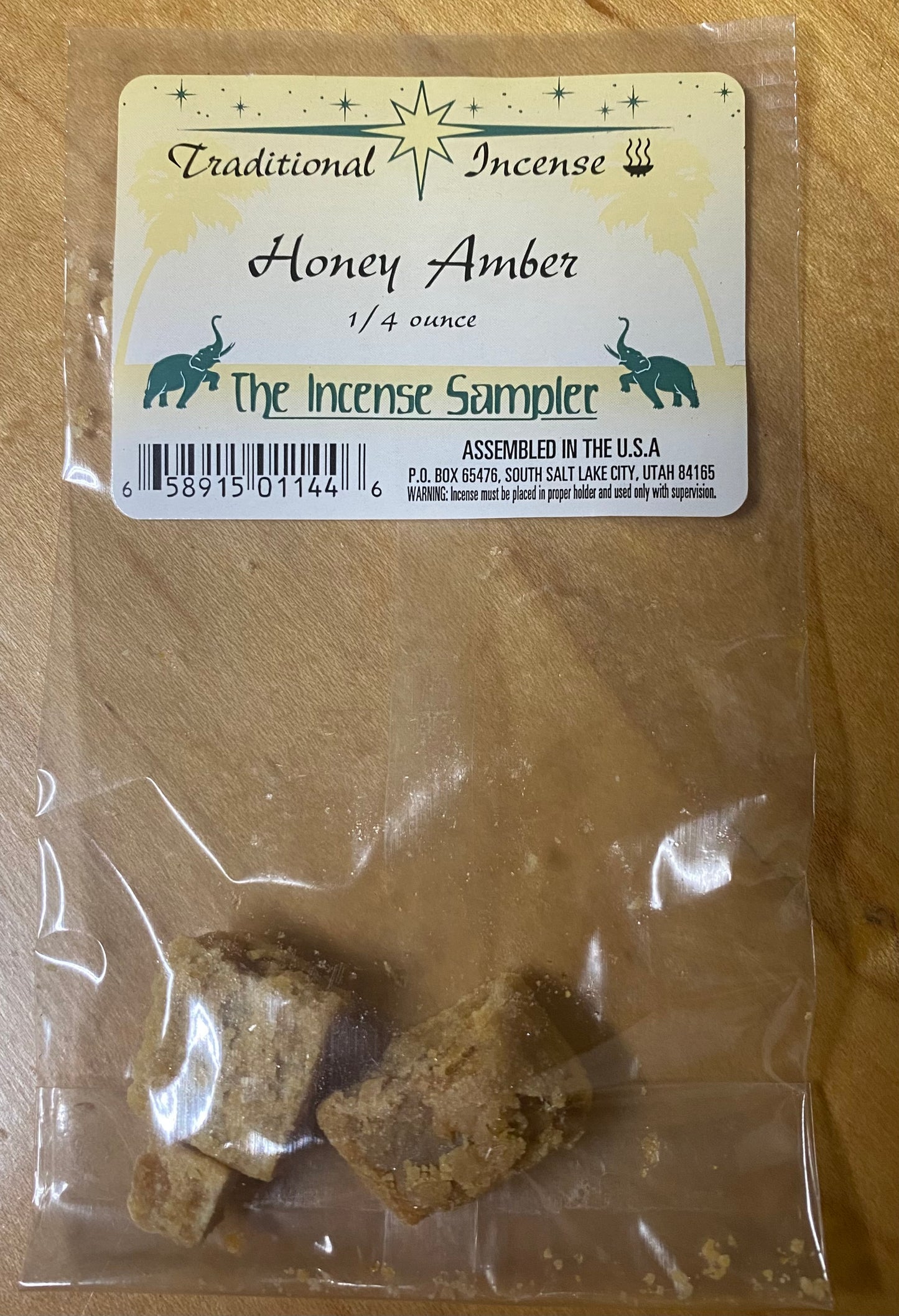 Honey Amber Resin 1/4 oz pack