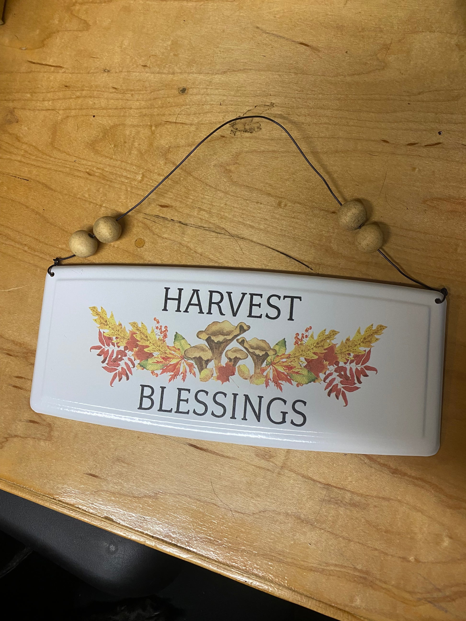 Sign Fall Greetings Harvest Blessings