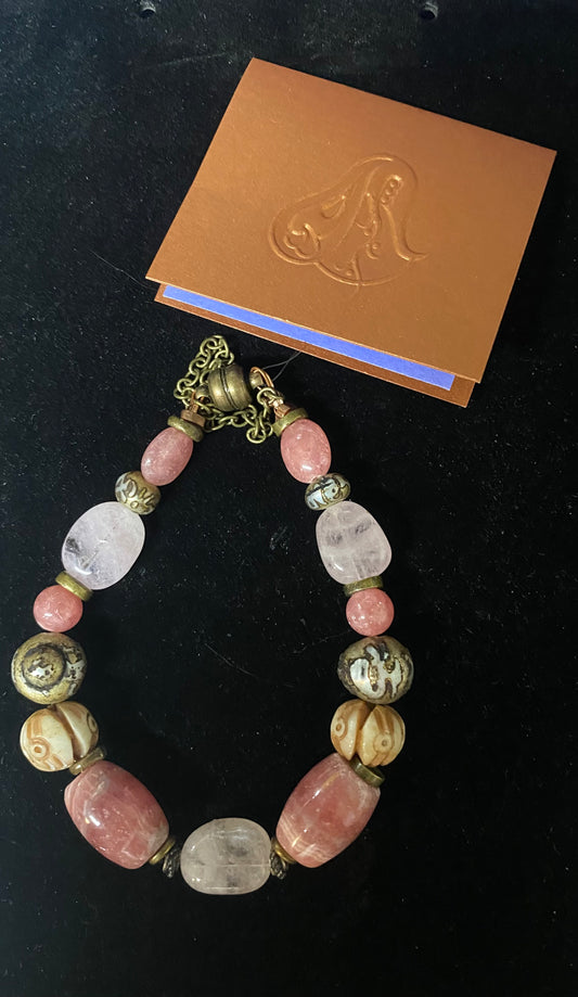 Bracelet Morganite Rhodochrosite