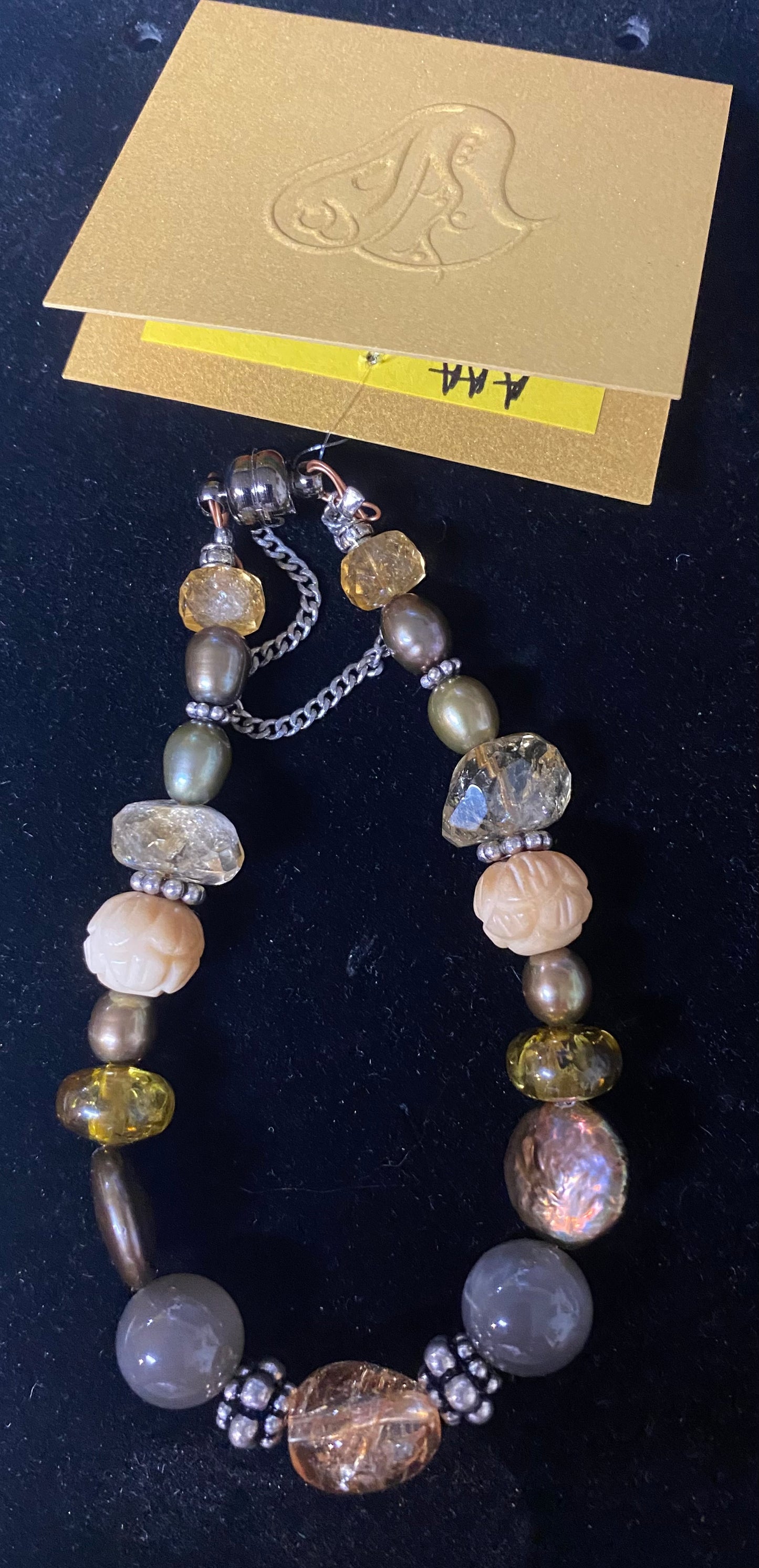 Bracelet Citrine Moonstone