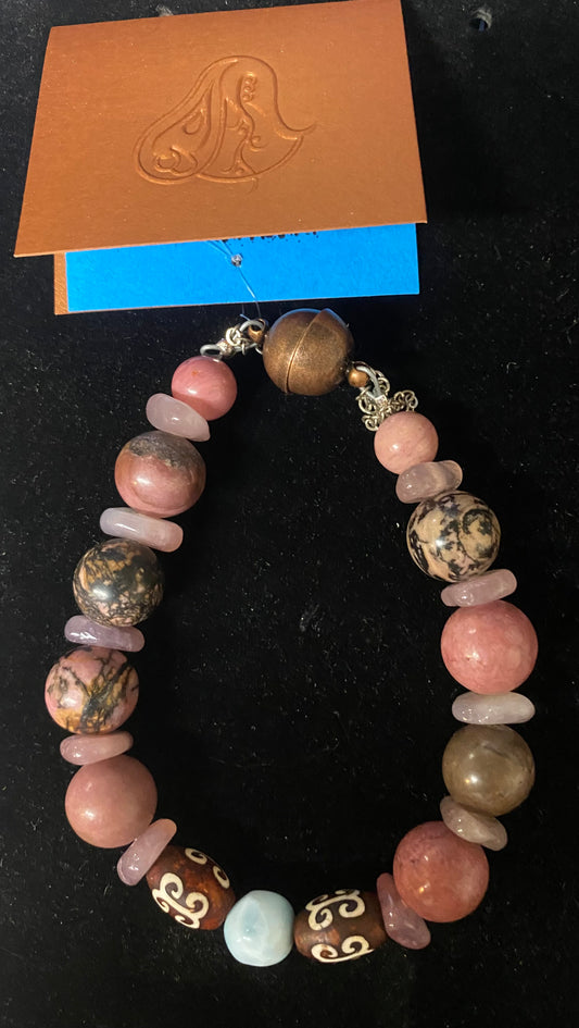 Bracelet Larimar Rose Quartz