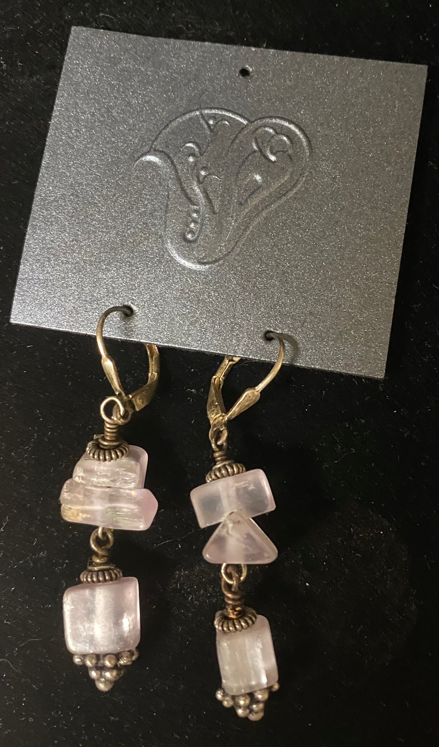 Earrings Kunzite Bali Sterling Silver