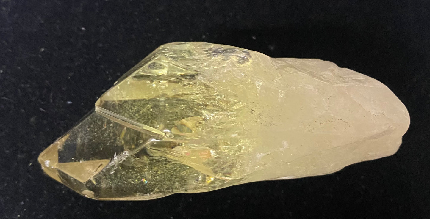 Crystal on a black background