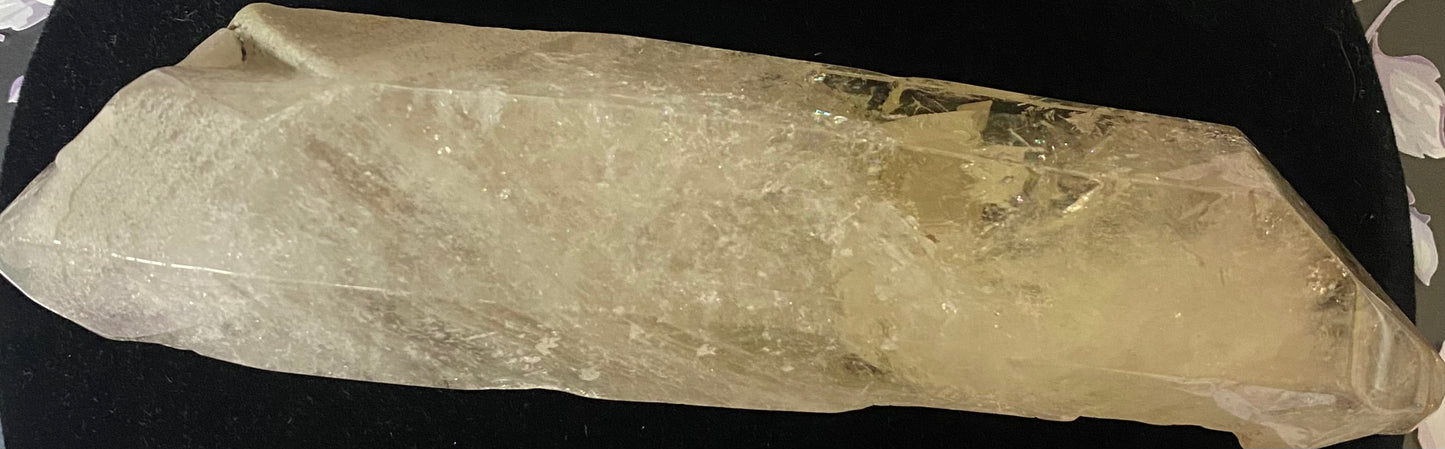 Crystal rock on a black background