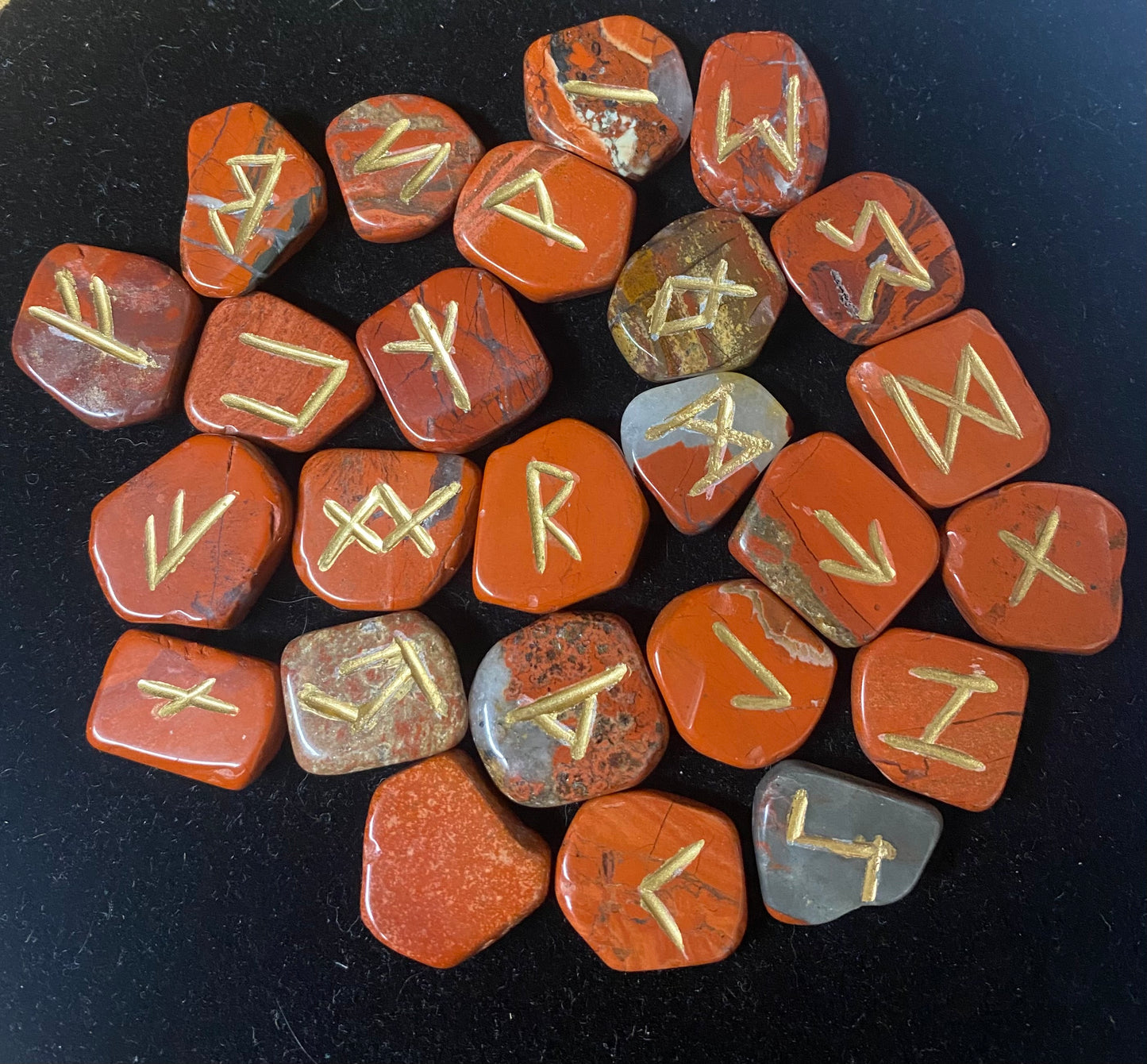Rune Set Red Jasper