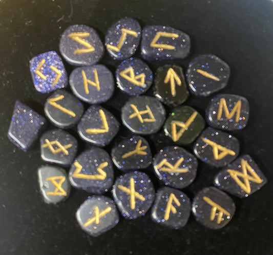 Rune Set Purple Goldstone