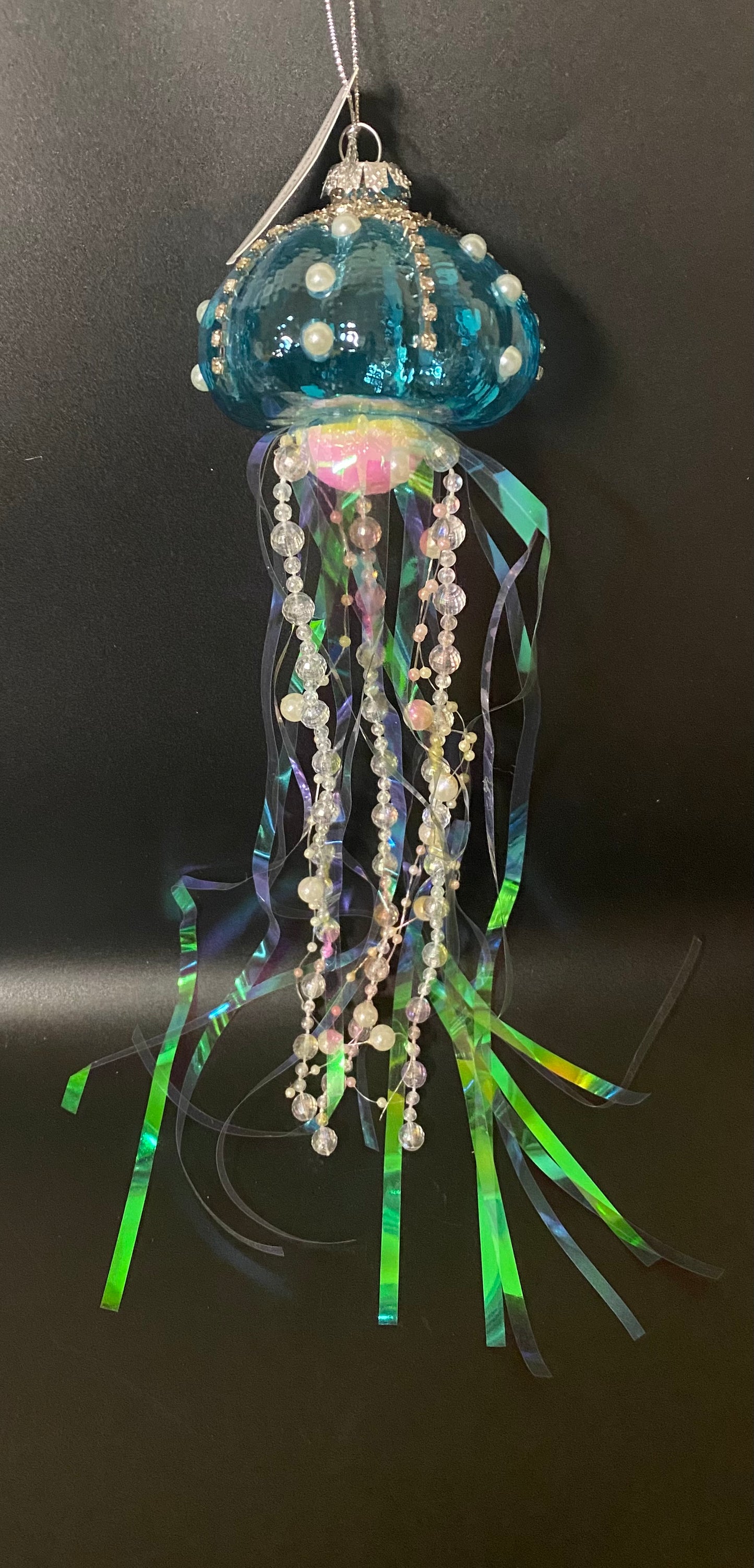 Ornament Jellyfish Acrylic Blue